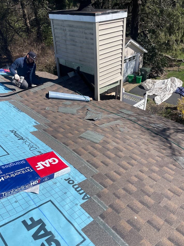 GAF shingle installation