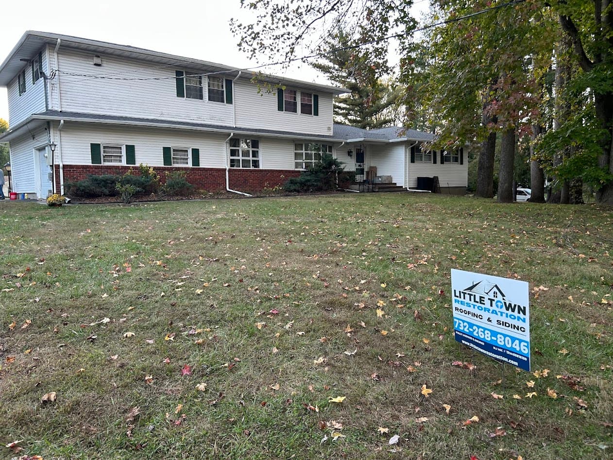 Completed roof project in Lincroft