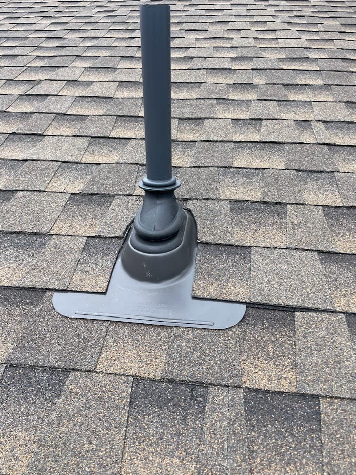 Lifetime vent pipe flange installation