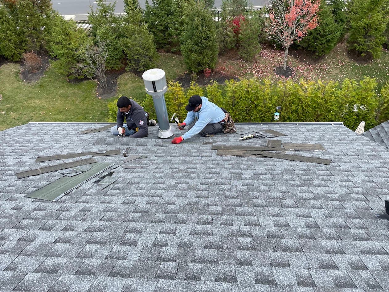 B-vent shingle repair
