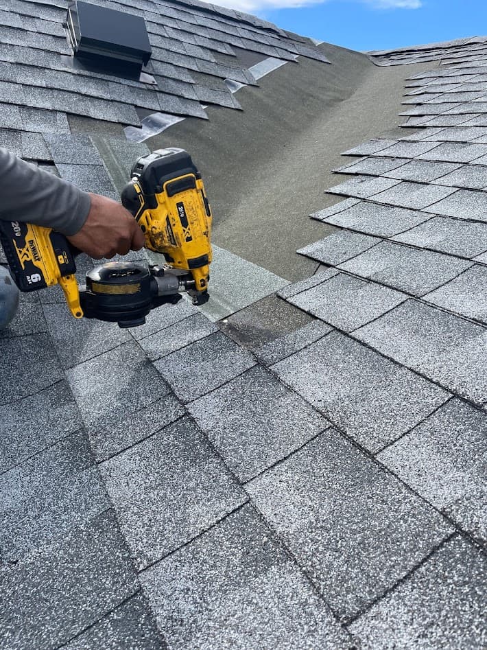 Roof valley repair