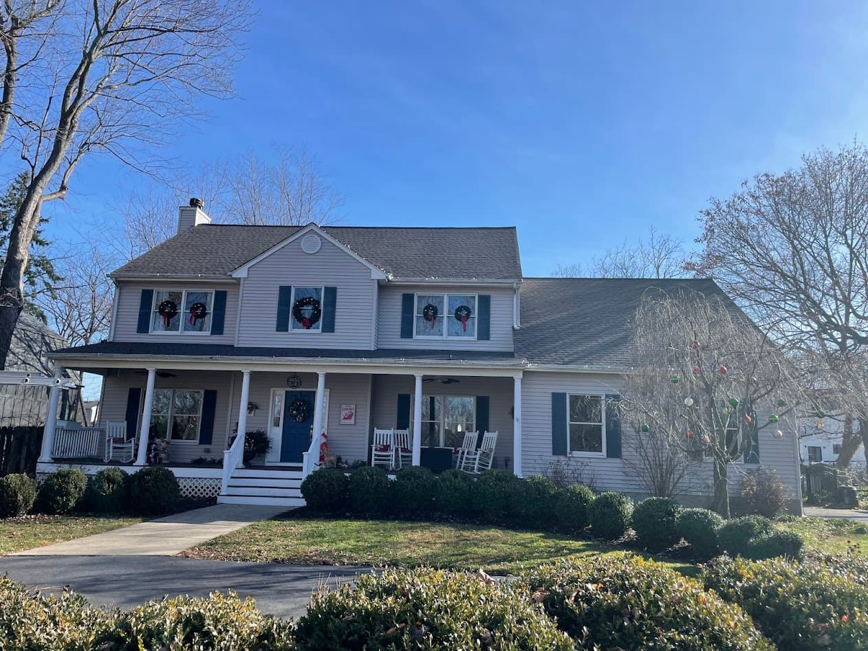 Colonial home exterior renovation