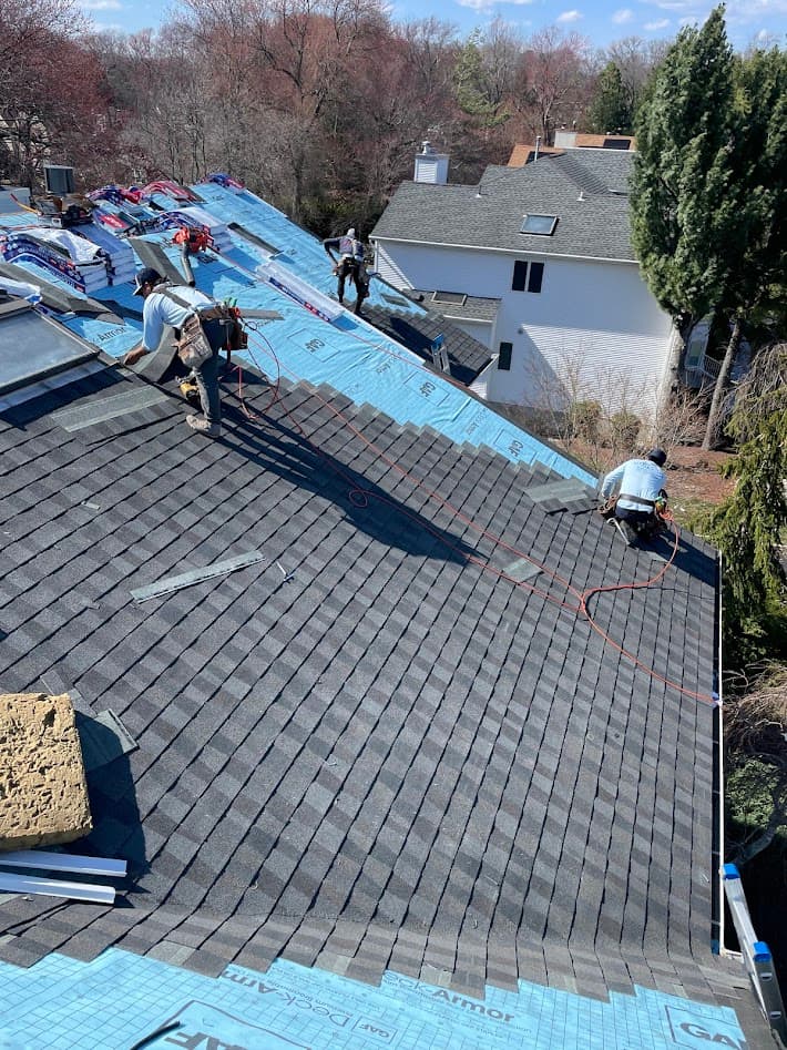 New roof in Morganville, NJ